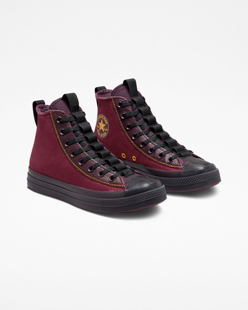 Zapatillas Altas Converse Chuck Taylor All Star CX Explore Counter Climate Mujer Rojas Oscuro Negras Rosas | PE LE8W54